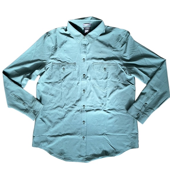 NEW Eddie Bauer Departure Roll Tab Blouse - Picture 4 of 12